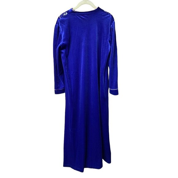 Heather Collection Purple Velour Nightgown Size Medium - Picture 5 of 5